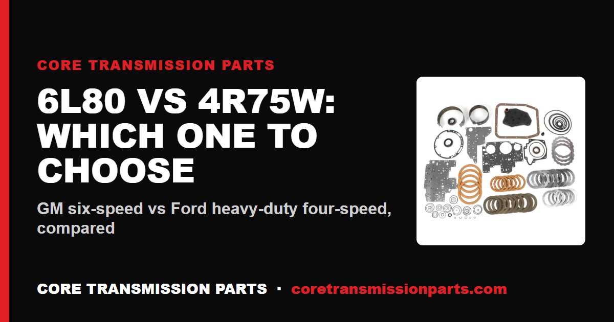 6L80 vs 4R75W: Differences and Which One to Choose