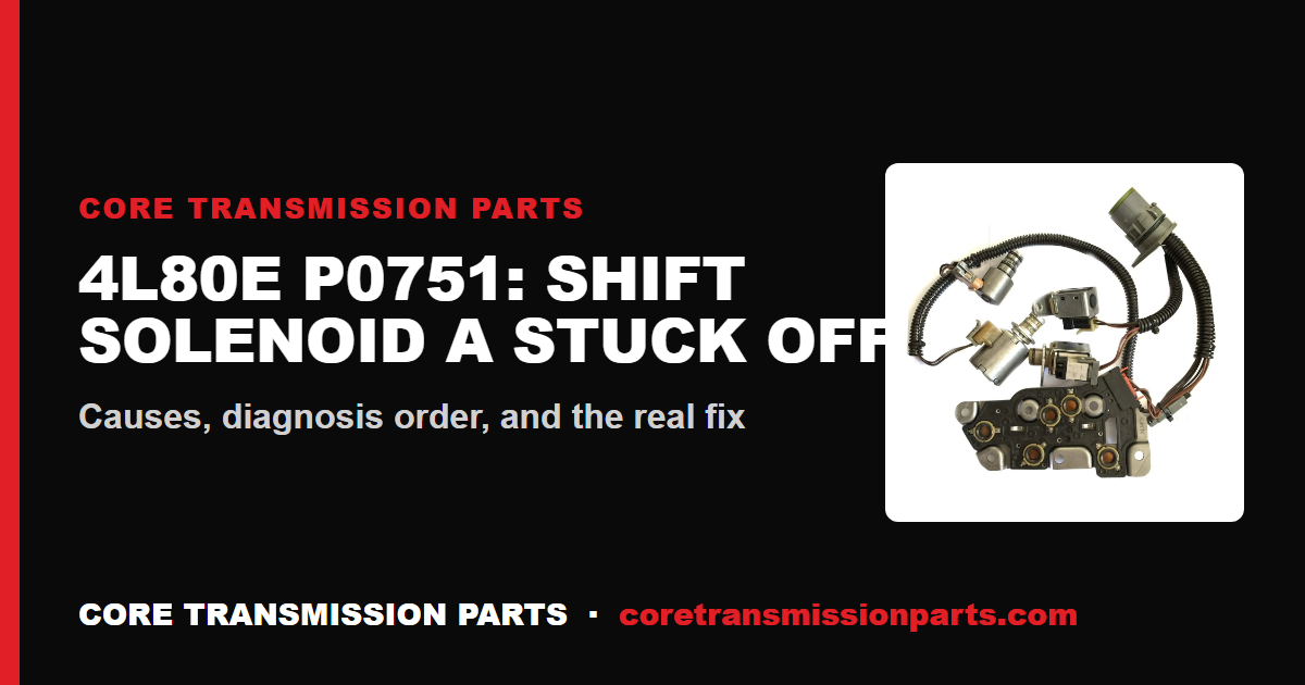4L80E P0751: What It Means, Causes, and How to Fix It