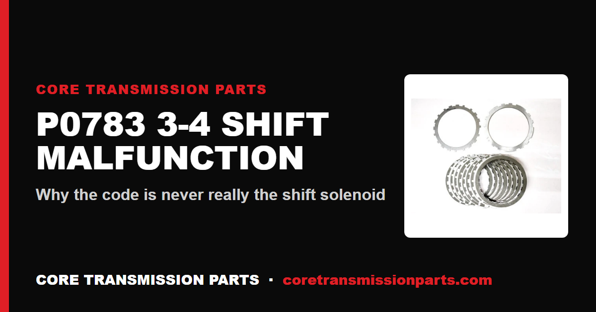 P0783 3-4 Shift Malfunction: Diagnosis, Causes, and the Real Fix