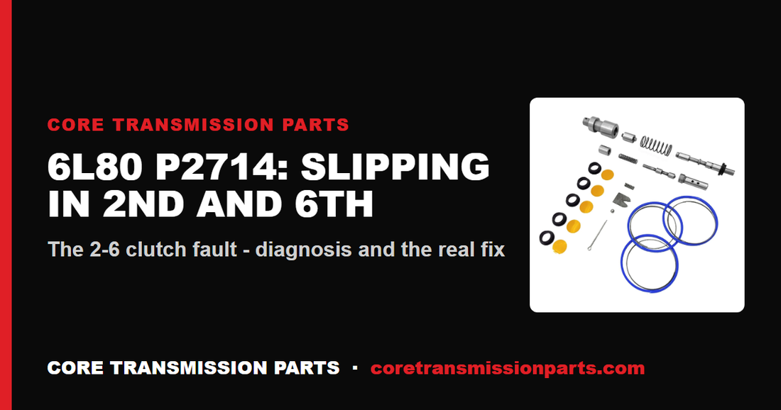 GM 6L80 P2714: Slipping in 2nd and 6th, and the Real Fix