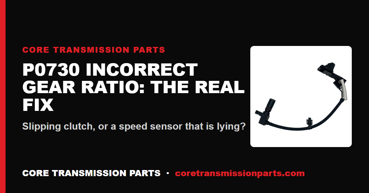 P0730 Incorrect Gear Ratio: Causes, Diagnosis, and the Real Fix