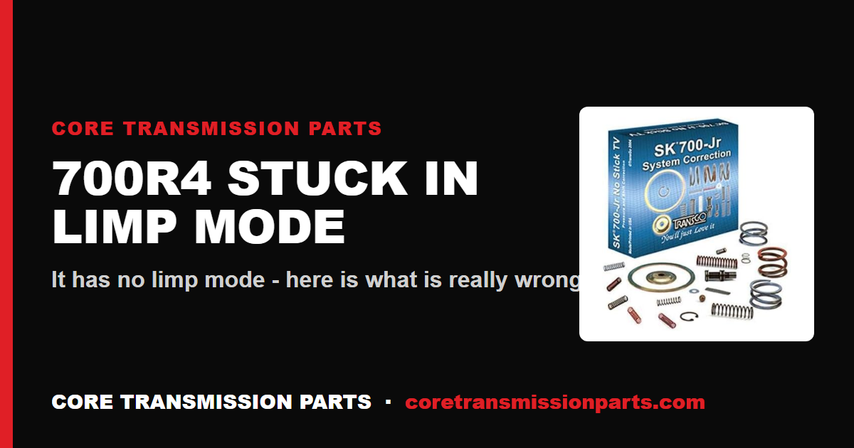700R4 Stuck in Limp Mode: Causes, Diagnosis, and the Real Fix