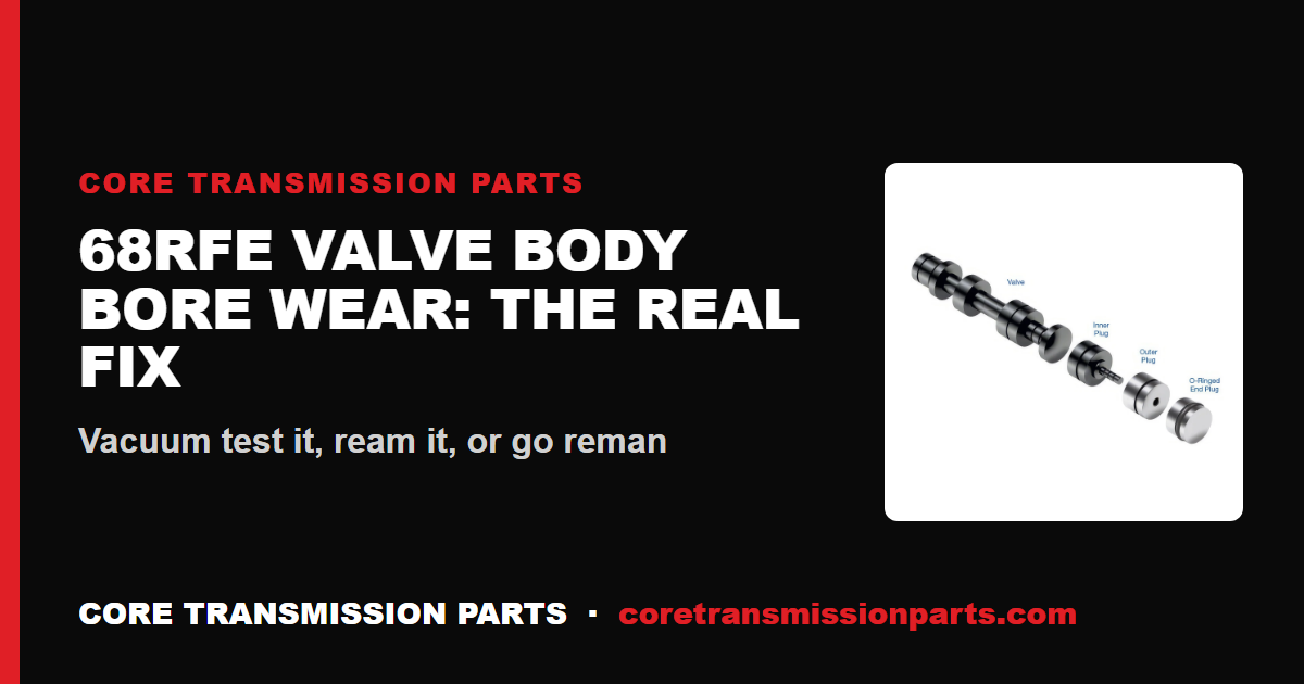 68RFE Valve Body Bore Wear and the Real Fix