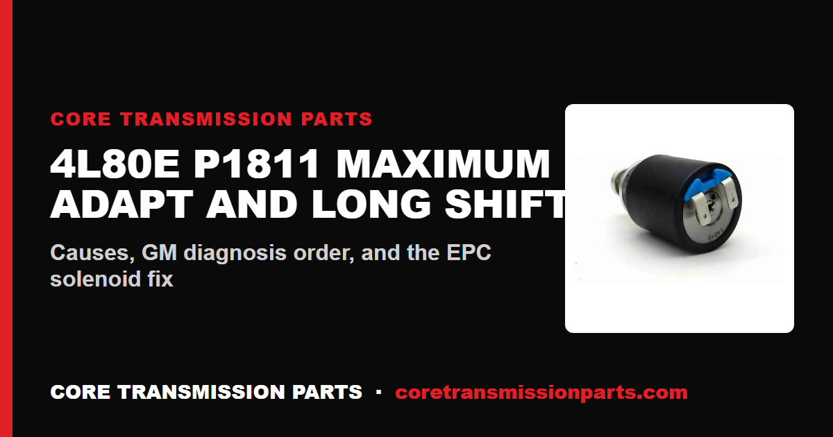 4L80E P1811: What It Means, Causes, and How to Fix It
