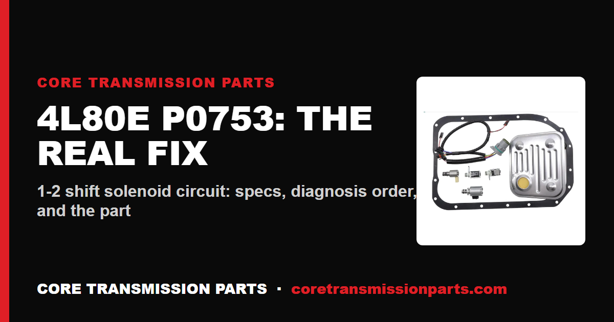 4L80E P0753: What It Means, Causes, and How to Fix It