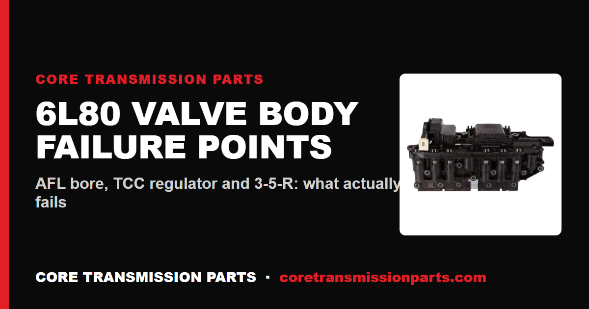 6L80 Valve Body Common Failure Points Explained