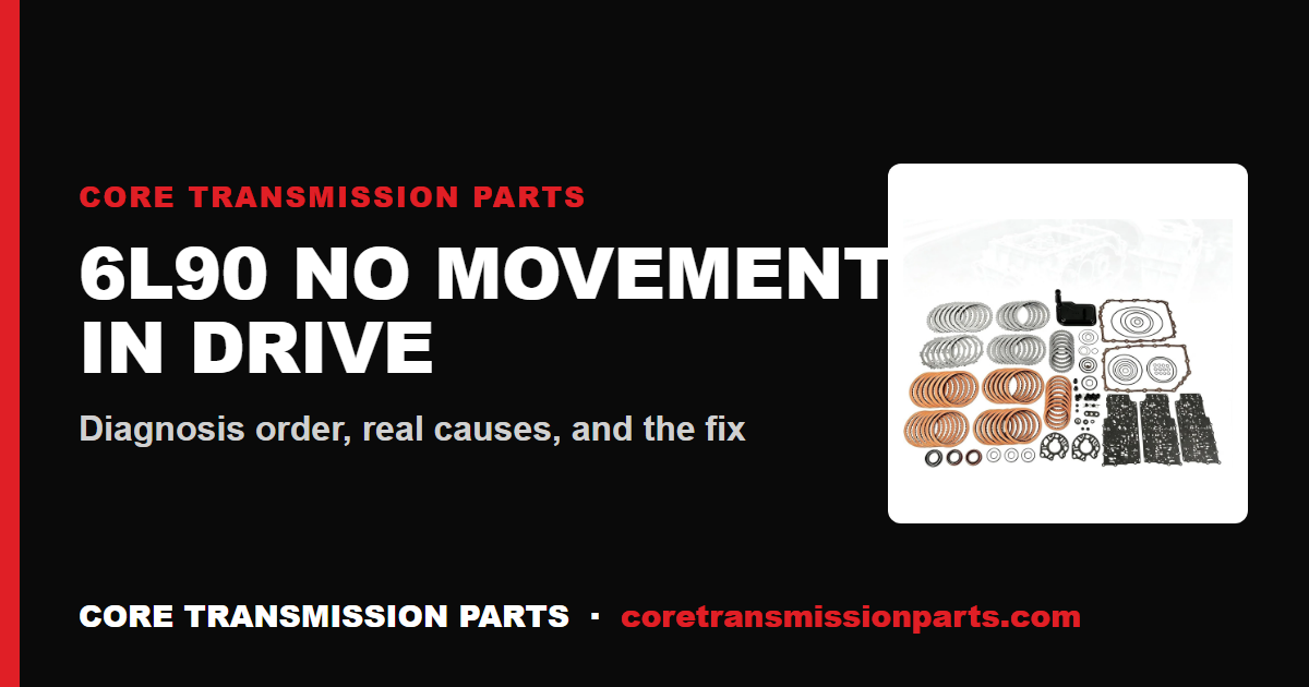6L90 No Movement in Drive: Diagnosis Order, Real Causes, and the Fix
