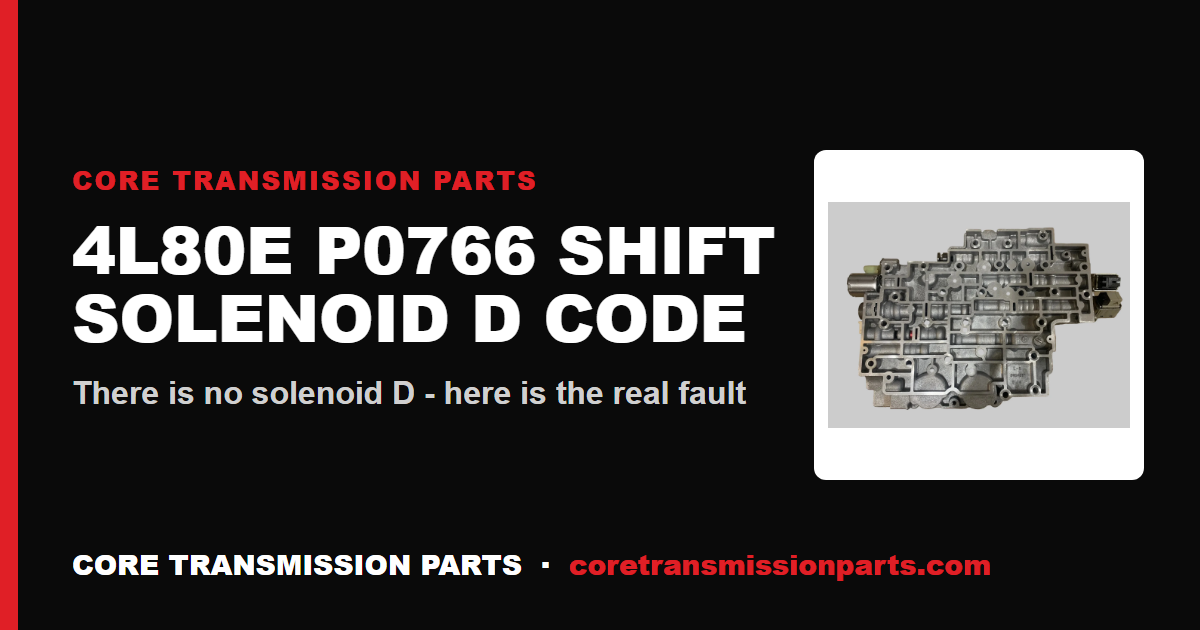 4L80E P0766: What It Means, Causes, and How to Fix It