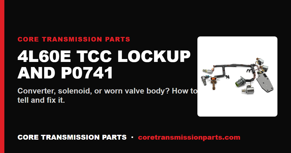 4L60E TCC Lockup Problems and P0741: Causes and the Fix
