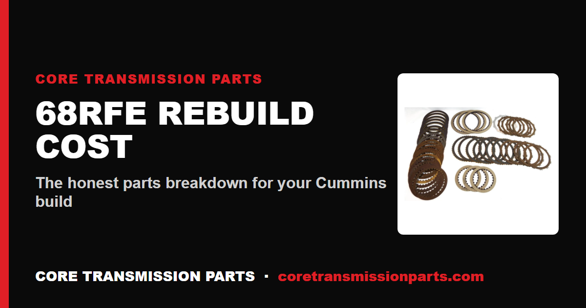 How Much Does a 68RFE Rebuild Cost? Parts Breakdown