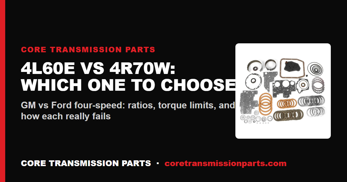 4L60E vs 4R70W: Differences, Strengths, and Which One to Choose