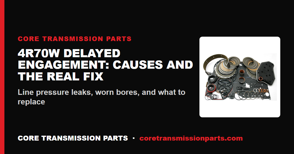 4R70W Delayed Engagement: Causes, Diagnosis Order, and the Real Fix