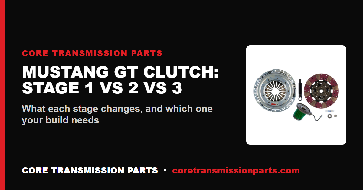 Mustang GT Clutch Upgrade: Stage 1 vs Stage 2 vs Stage 3