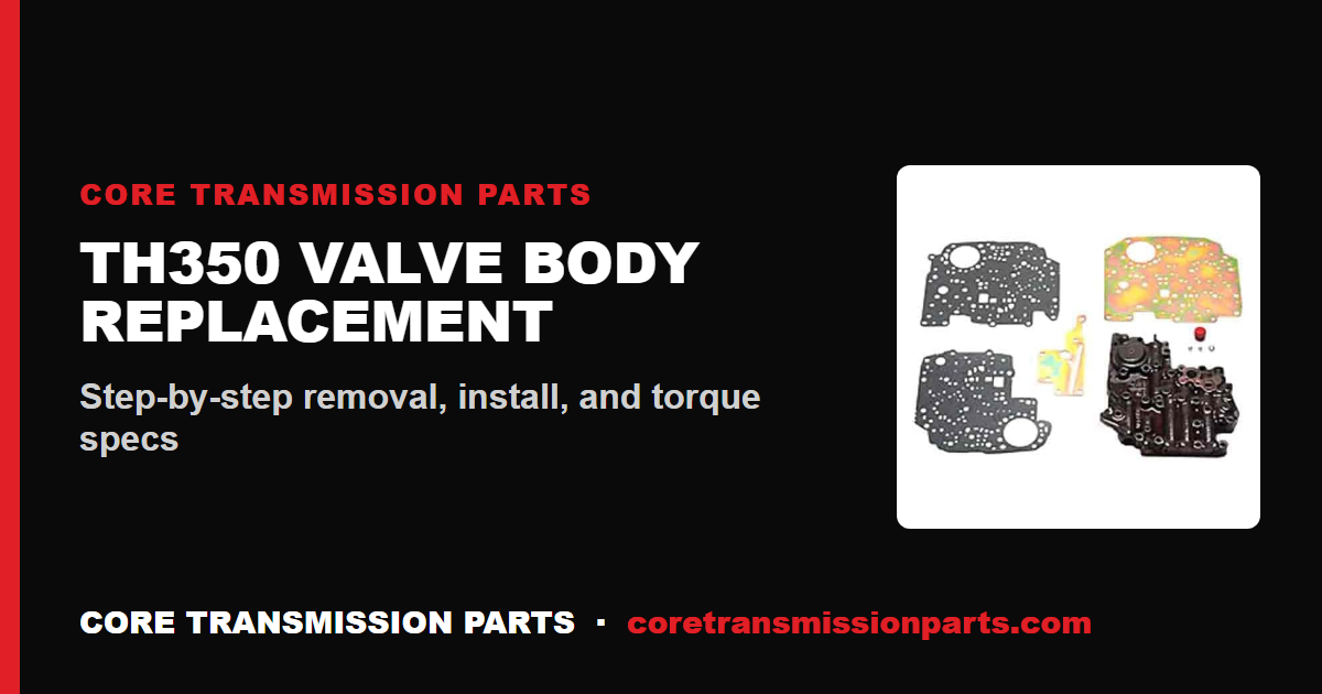 TH350 Valve Body Replacement: Step-by-Step Guide
