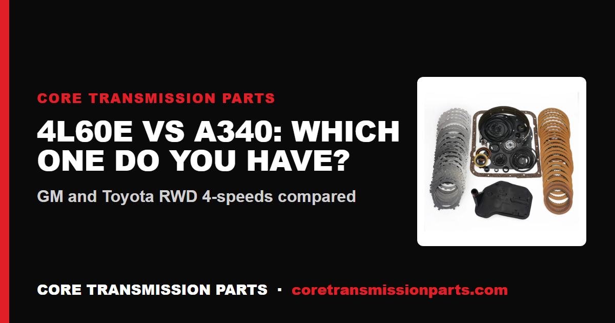 4L60E vs A340: Differences and Which One to Choose