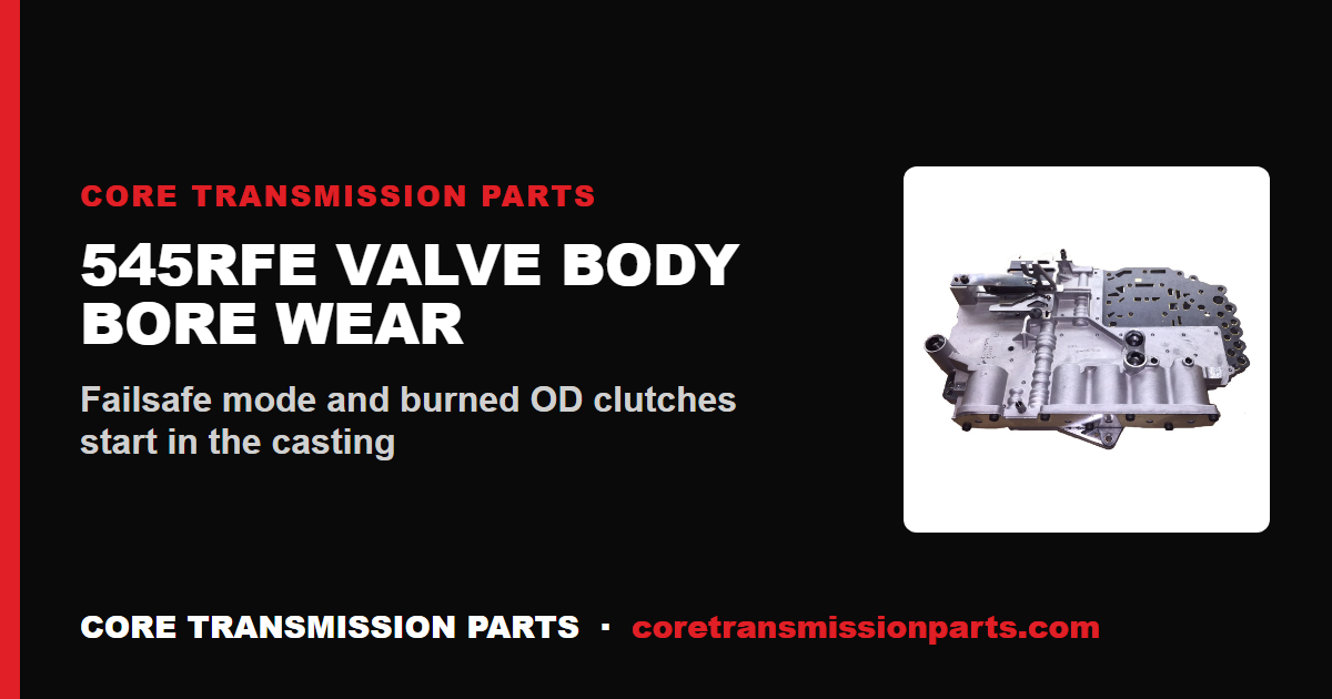 545RFE Valve Body Bore Wear: Symptoms, Vacuum Testing, and the Real Fix