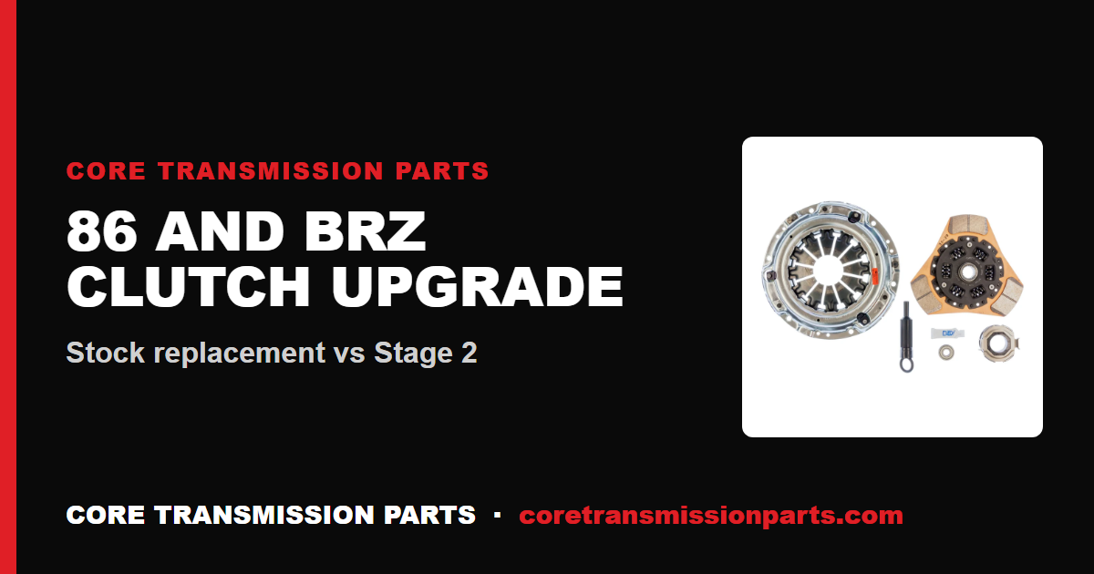 Toyota 86 and Subaru BRZ Clutch Upgrade: Stock vs Stage 2