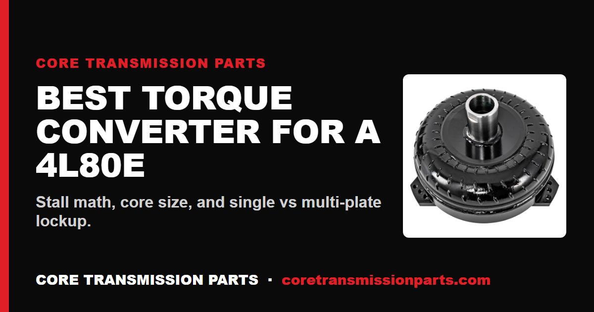 Best Torque Converter for a 4L80E: How to Choose