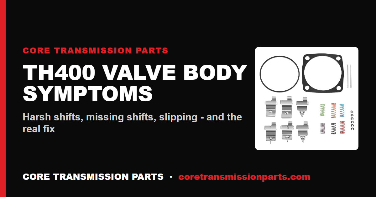 TH400 Valve Body Symptoms: How to Know Yours Is Failing
