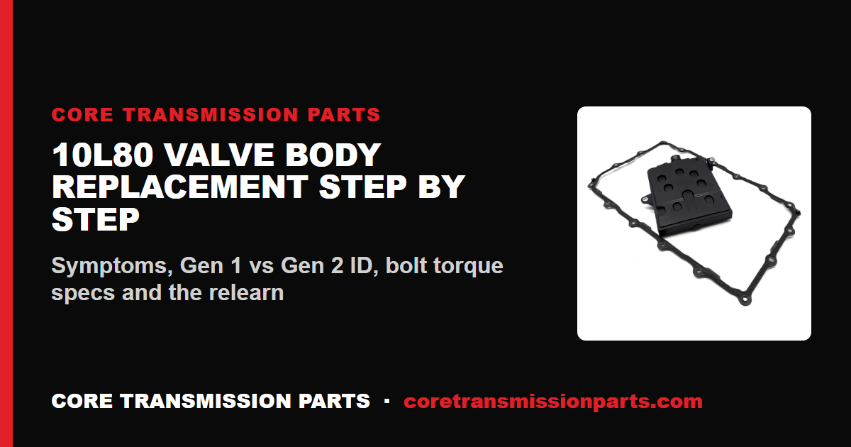 10L80 Valve Body Replacement: Step-by-Step Guide