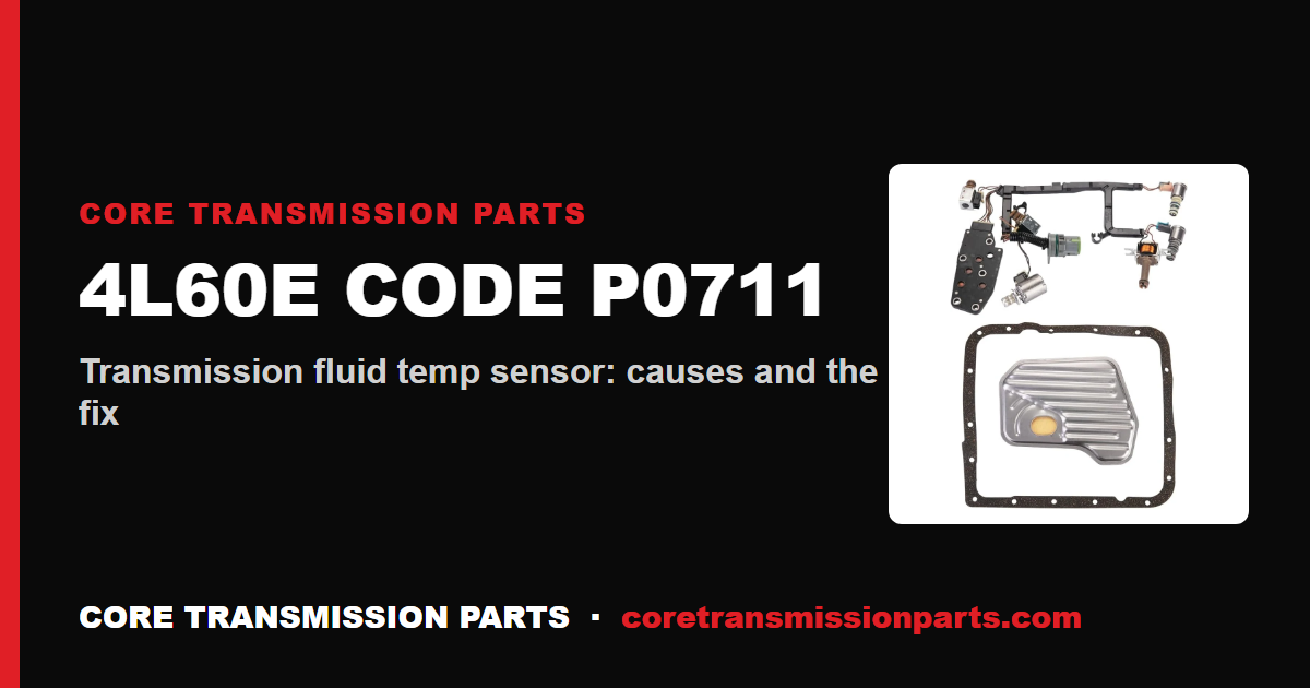 4L60E P0711: What It Means, Causes, and How to Fix It