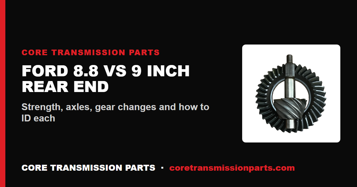 Ford 8.8 vs Ford 9 Inch Rear End: Differences and Which One to Run