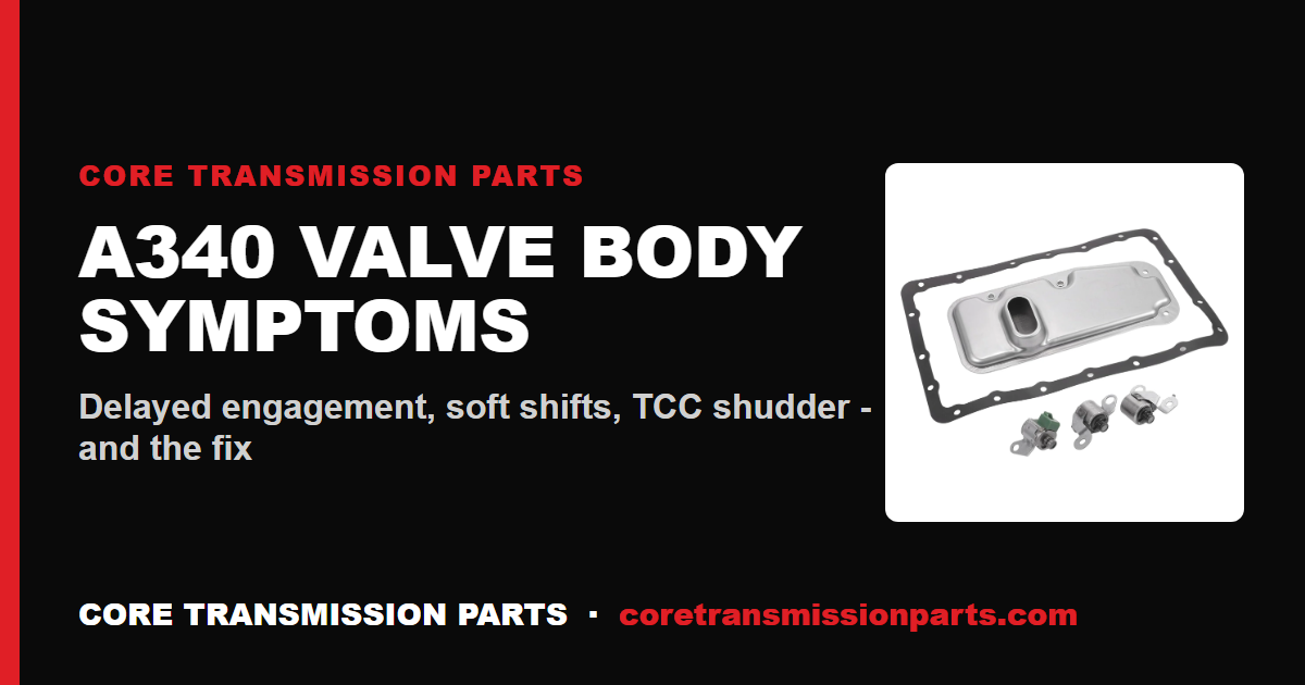 A340 Valve Body Symptoms: How to Know Yours Is Failing