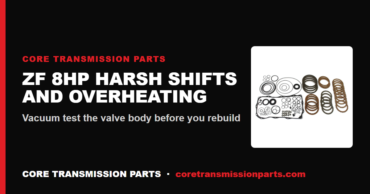 ZF 8HP45 and 8HP70 Transmission Problems: Harsh Shifts, Overheating, and the Real Fix