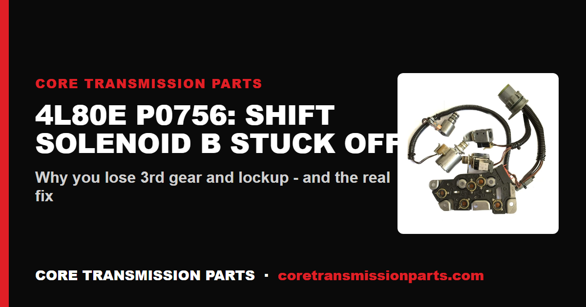 4L80E P0756: What It Means, Causes, and How to Fix It