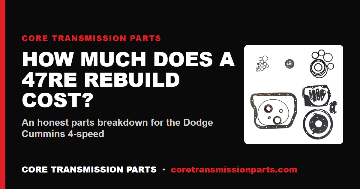 How Much Does a 47RE Rebuild Cost? A Parts Breakdown