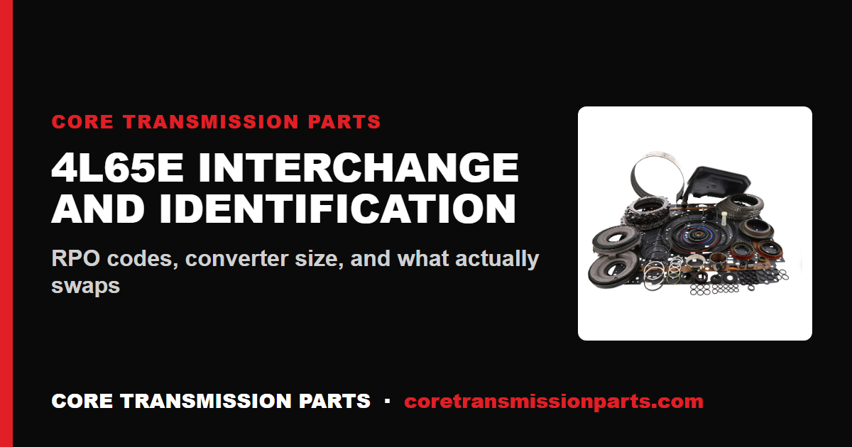 4L65E Interchange and Identification