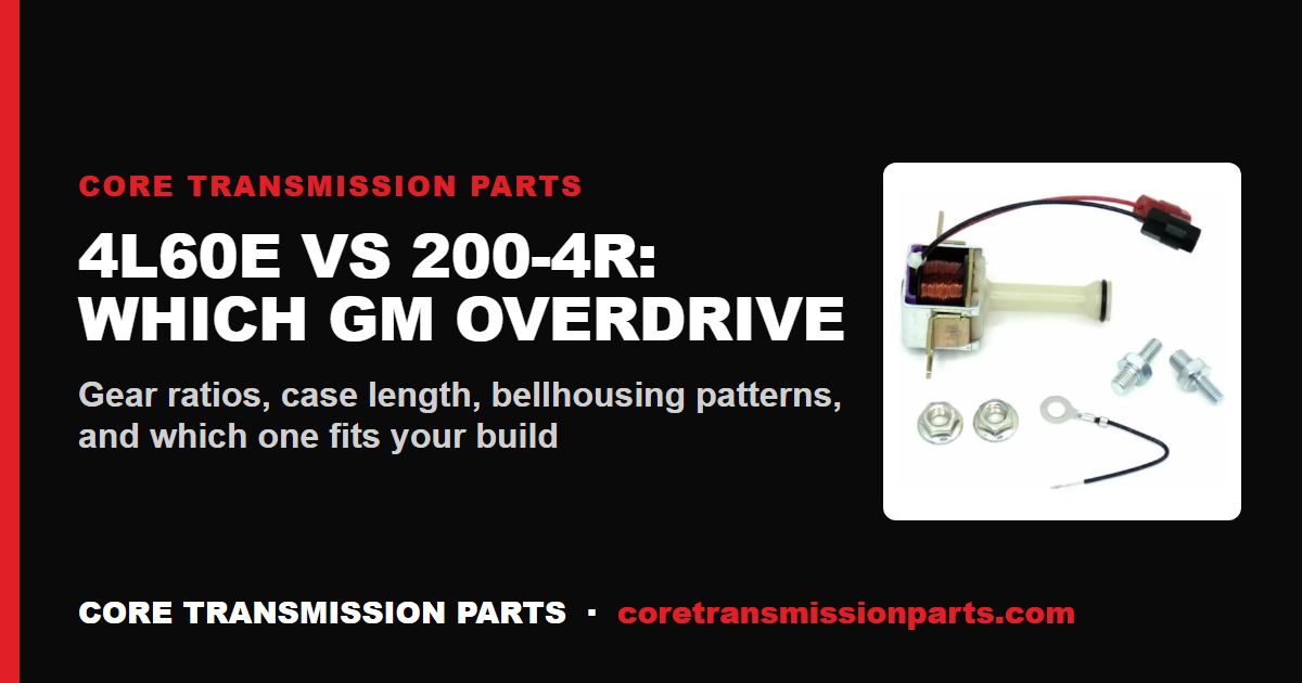 4L60E vs 200-4R: Differences, Which Is Stronger, and Which One to Choose