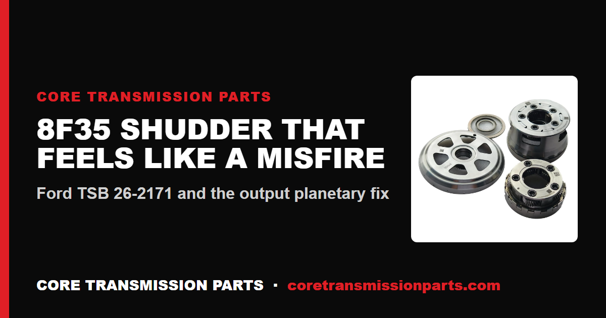 Ford 8F35 Shudder That Feels Like a Misfire: The Real Fix