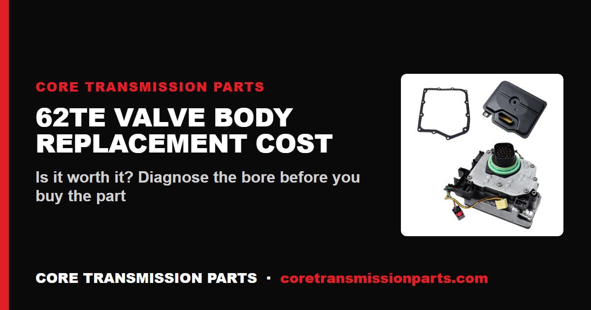 62TE Valve Body Replacement Cost: Is It Worth It?