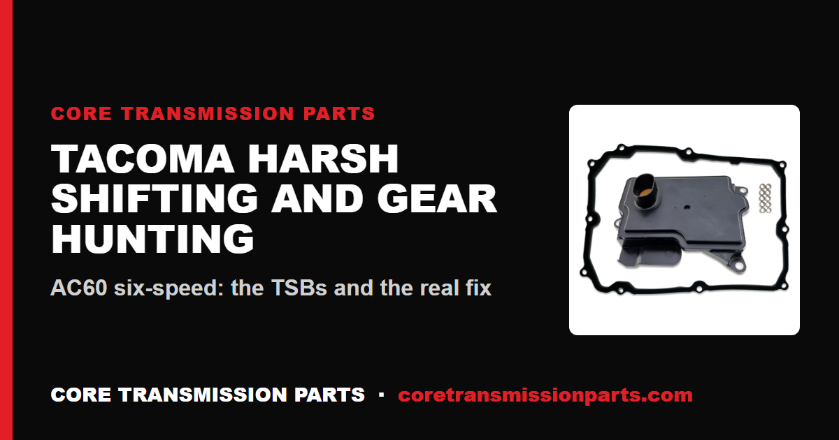 Toyota Tacoma Harsh Shifting, Hesitation, and Gear Hunting: AC60 Diagnosis and the Real Fix