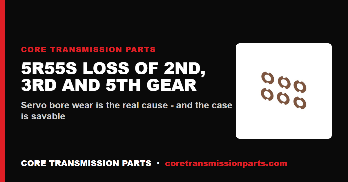5R55S Servo Bore Wear: Loss of 2nd, 3rd and 5th Gear and the Real Fix