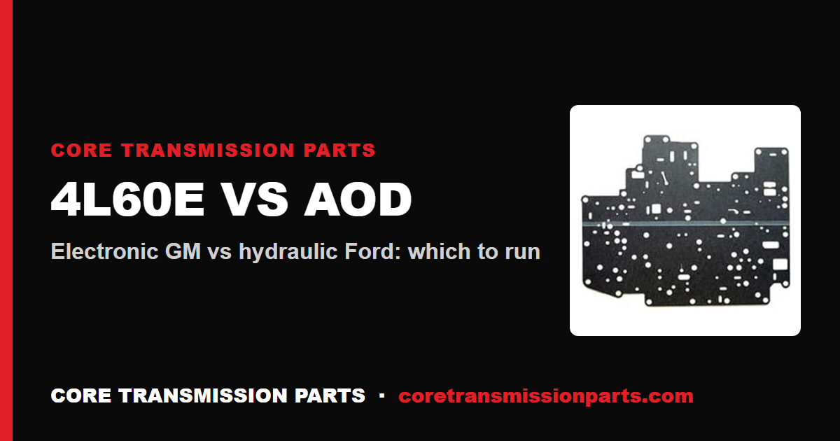 4L60E vs AOD: Differences and Which One to Choose