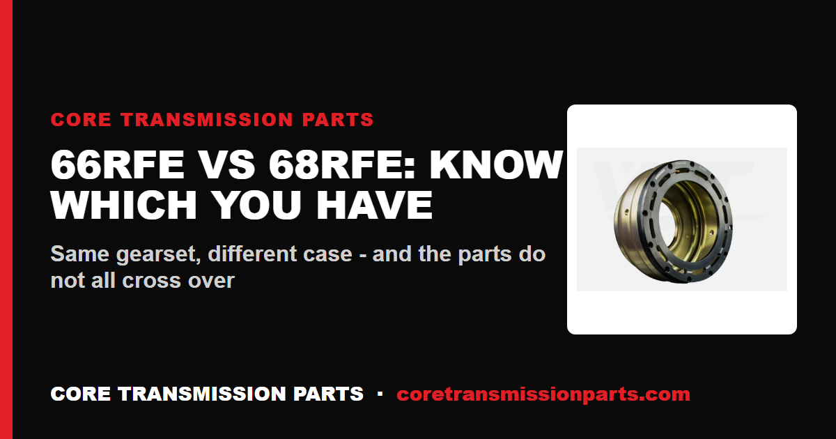 66RFE vs 68RFE: Which Ram Transmission Do You Have, and What Actually Differs