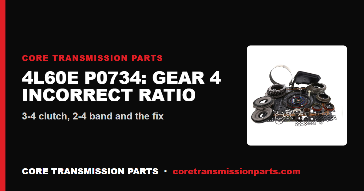 4L60E P0734: What It Means, Causes, and How to Fix It