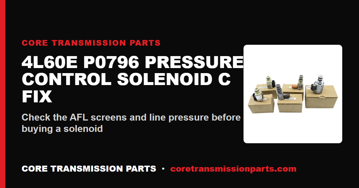 4L60E P0796: What It Means, Causes, and How to Fix It