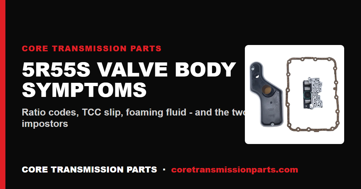 5R55S Valve Body Symptoms - How to Know Yours Is Failing