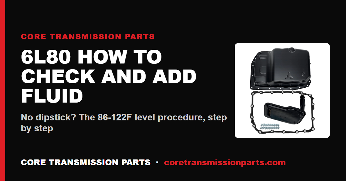 6L80 How to Check and Add Fluid: The Complete Level Procedure