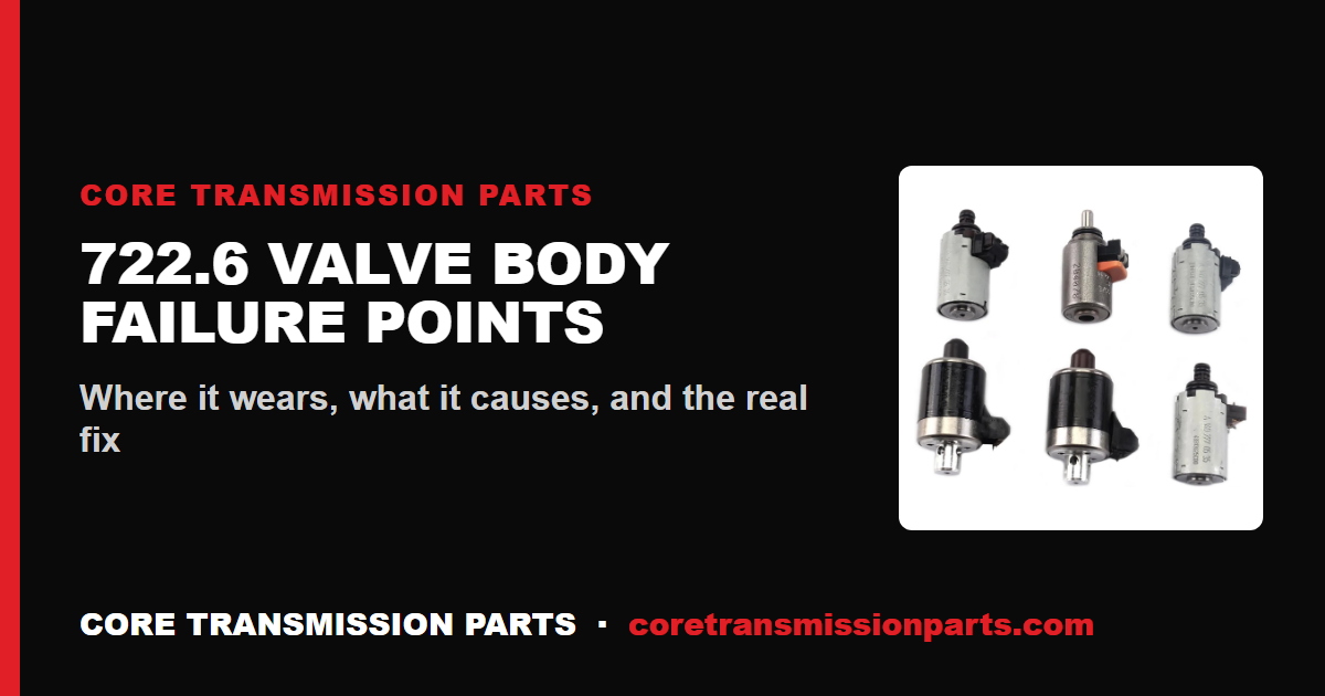 722.6 Valve Body Common Failure Points Explained