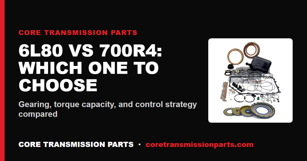6L80 vs 700R4: Differences and Which One to Choose