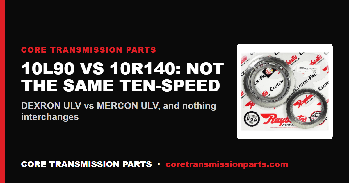 10L90 vs 10R140: Differences, Strength, and Which One to Choose