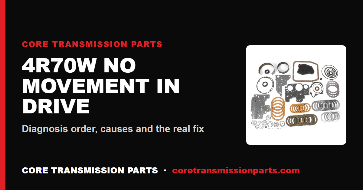 4R70W No Movement in Drive: Diagnosis Order, Causes and the Real Fix