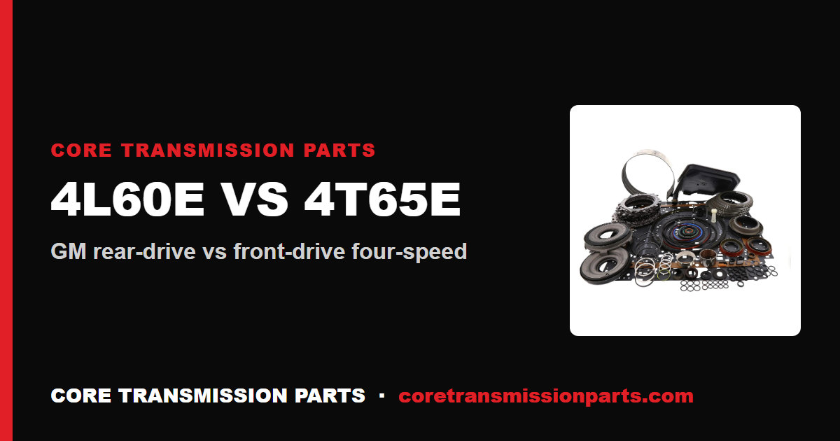 4L60E vs 4T65E: Differences and Which One to Choose