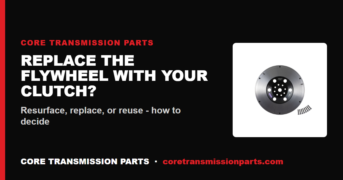 When to Replace the Flywheel During a Clutch Job