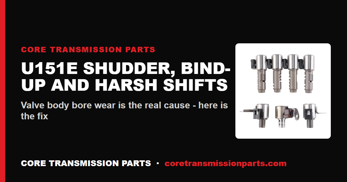 Toyota U151E Transmission Problems: TCC Shudder, 2-3 Bind-Up and Harsh Shifts - Diagnosis and the Real Fix