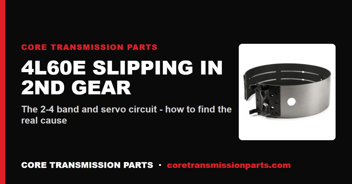 4L60E Slipping in 2nd Gear: Causes, Diagnosis and the Fix